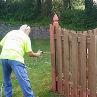 Fence Staining